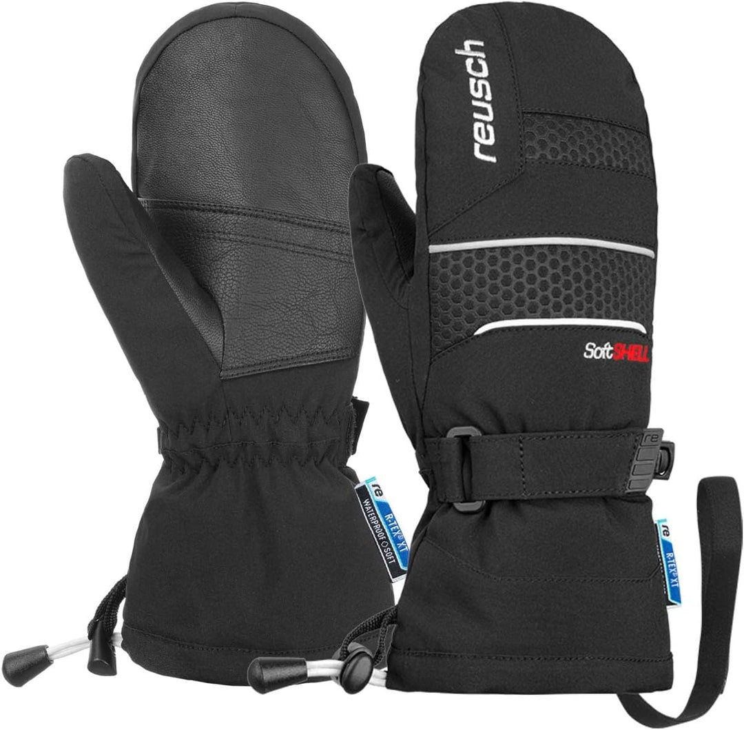 Reusch Kinder Connor R-TEX® XT Handschuhe Skihandschuhe Fingerhandschuhe black / white 5.5, black /