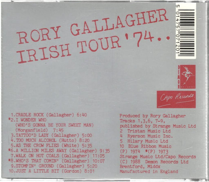 Irish Tour 74, Audio-CD