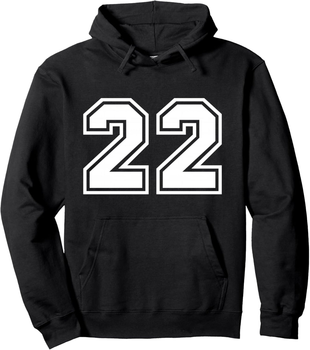 Team Jersey Nummer #22 Sportgeschenk Pullover Hoodie