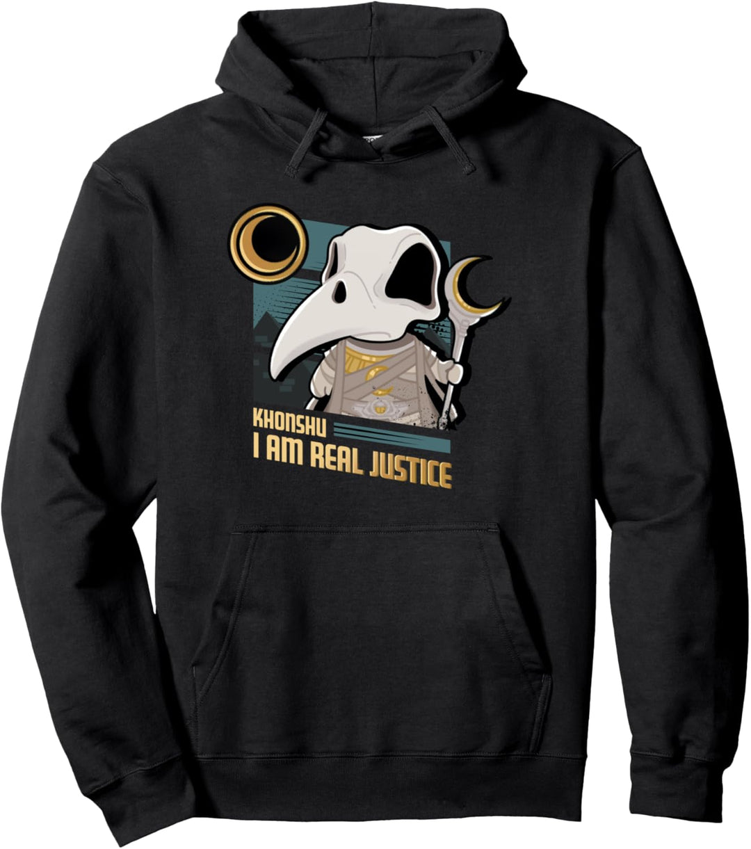 Marvel Moon Knight Khonshu I am Real Justice Pullover Hoodie