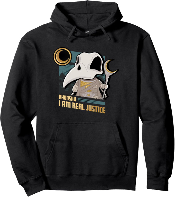 Marvel Moon Knight Khonshu I am Real Justice Pullover Hoodie