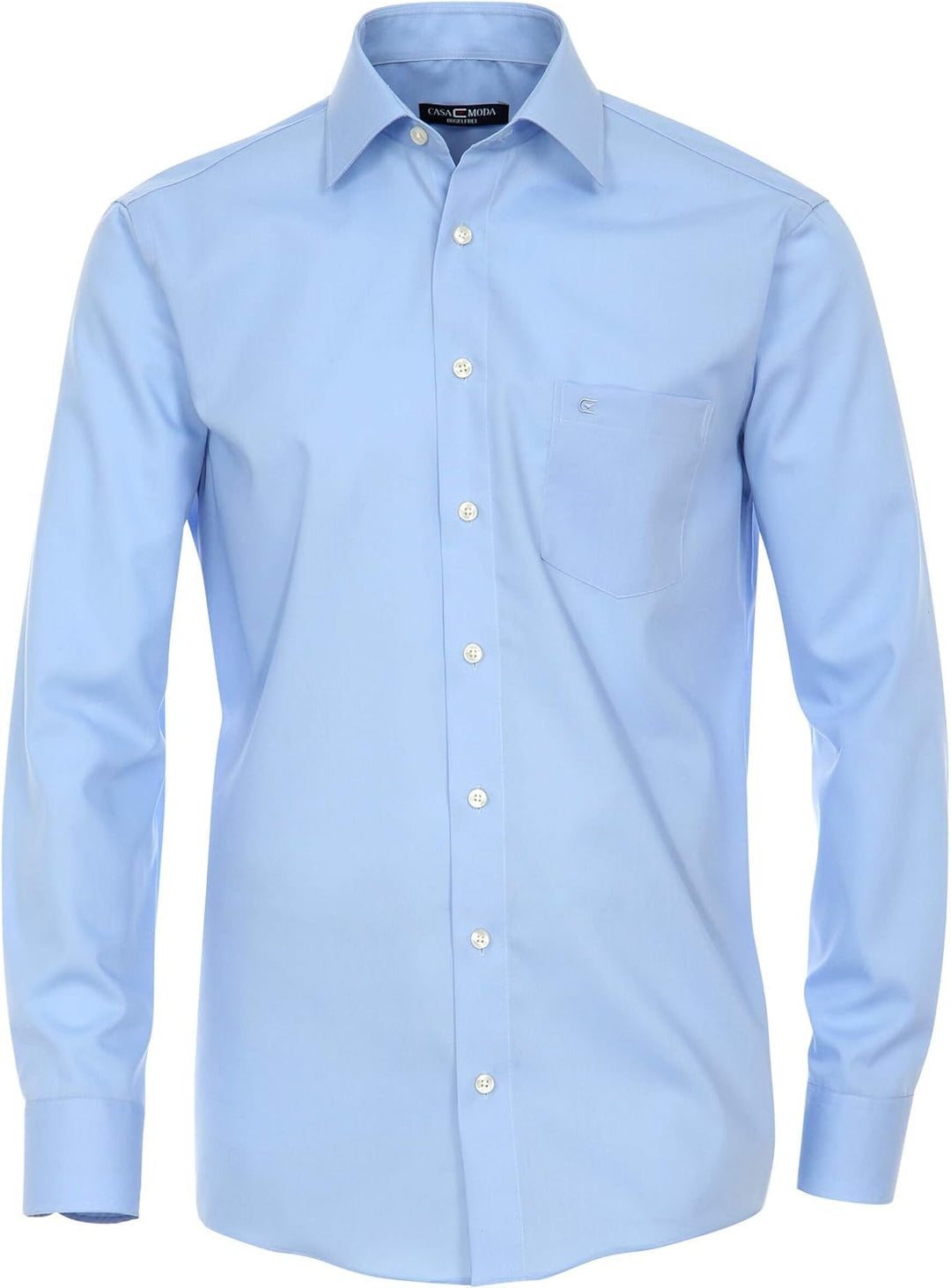 CASAMODA Herren Popeline Hemd unifarben extra Langer Arm 69cm 006559 Modern Fit 40 Hellblau, 40 Hell