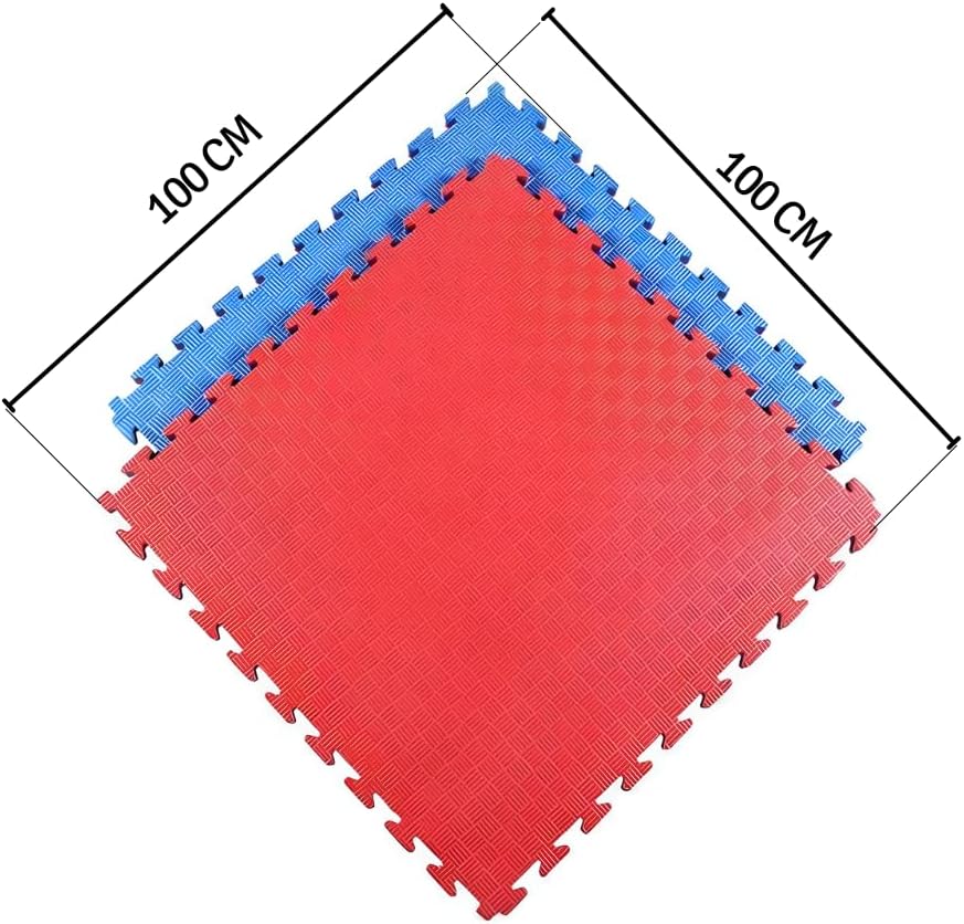 Gymnastikmatte Tatami – Puzzle-Teppich 4 Pack 100 x 100 x 2 cm – Bodenbelag aus EVA – Fitnes-Matte –