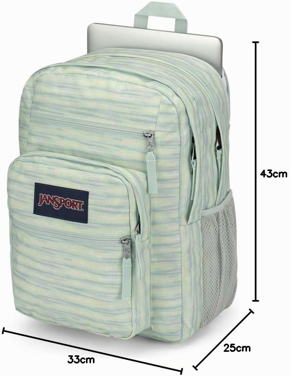JanSport BIG STUDENT Grosser Rucksack, 15 inch -Laptopfach 70s Space Dye Fresh Mint, 70s Space Dye F