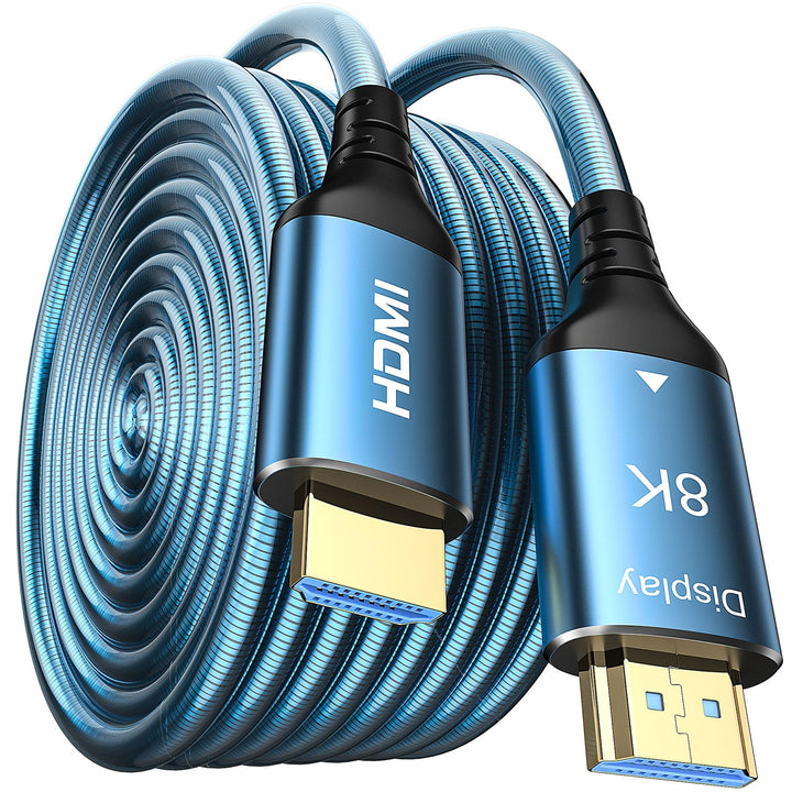 8K HDMI Glasfaserkabel 80m, Stahlpanzerung Optisch HDMI 2.1 Kabel Ultra High Speed, 8K UHD, Druckfes