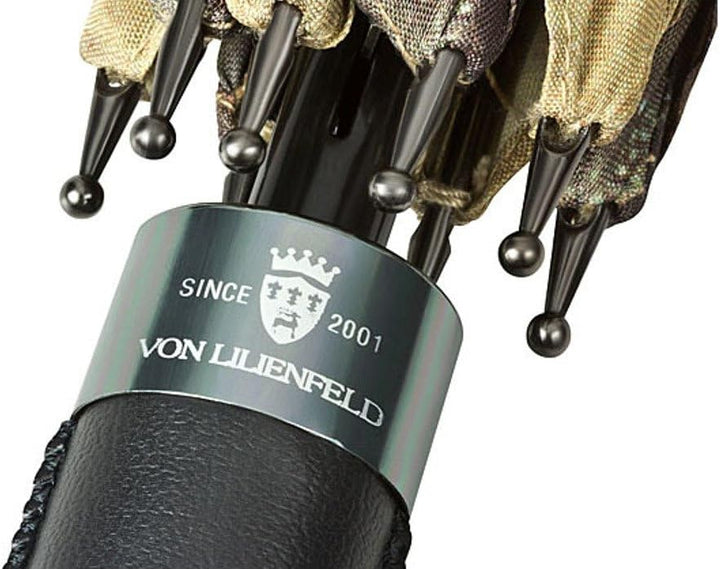 VON LILIENFELD Regenschirm Mohnblumen Auf-Automatik Damen Floral Stabil