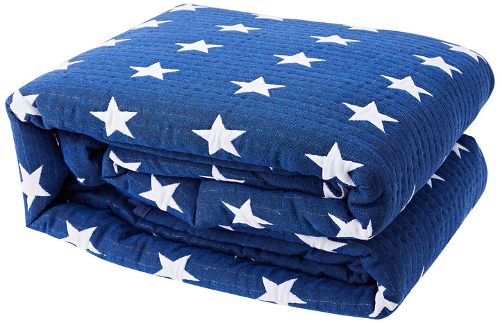 VIALMAN Tagesdecke Sofia 10 Kingsize-Bett | Sterne Steppdecke | Steppdecke Grösse 250 x 270 cm | Tag