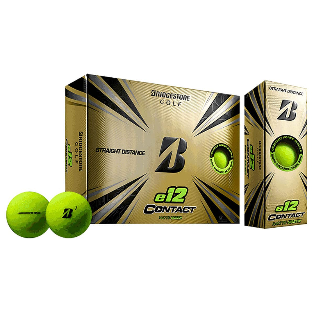 Bridgestone Golf E12 Contact Golfbälle Grün, Grün