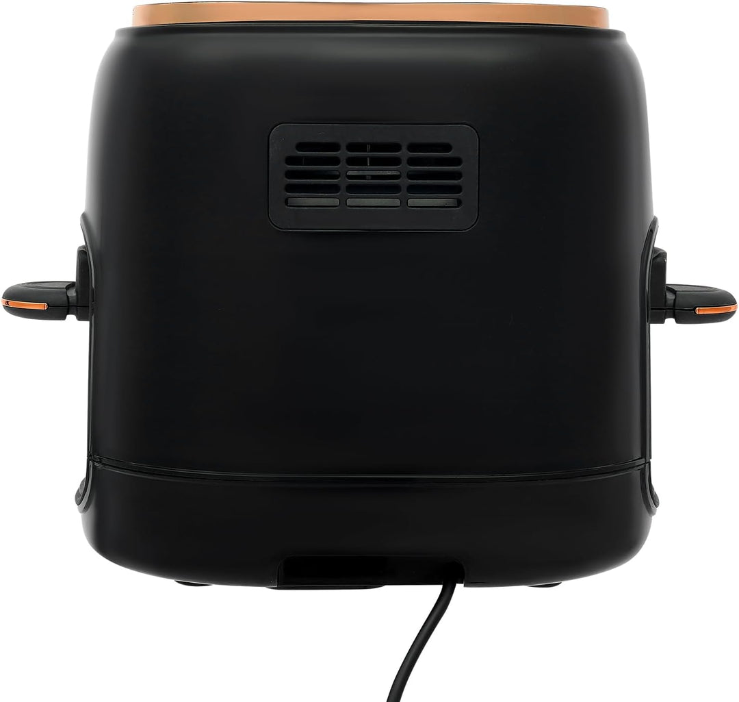 Heissluftfritteuse, 4L Air fryer Luftfritteuse ohne Öl mit Sichtfenster, Touchscreen, 1350 W Friteus