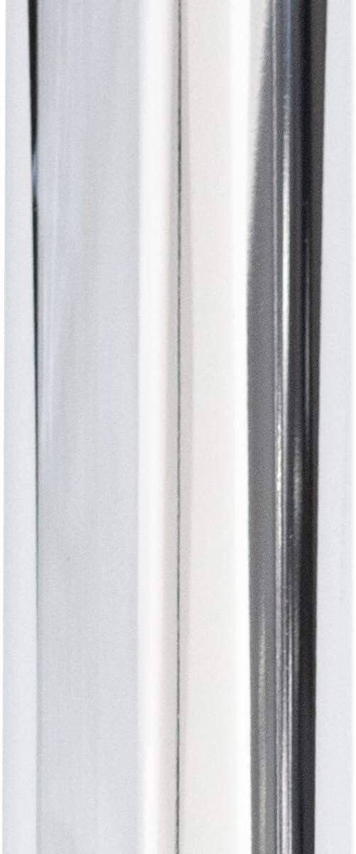 sossai® Premium Tischbeine TBCH | höhenverstellbar | Design: Chrom | 4 Stück | Höhe: 82 cm (820 mm)