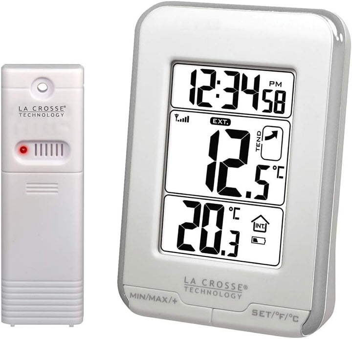 La Crosse Technology Temperaturen Station WS6810WHI-SIL silberfarben / weiss, silberfarben / weiss
