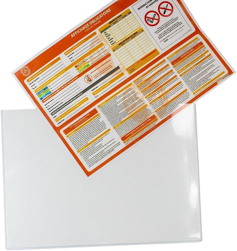 5 Stück magnetische Klarsichthüllen A4 21 x 29,7 cm Format A4 210*297mm, Format A4 210*297mm