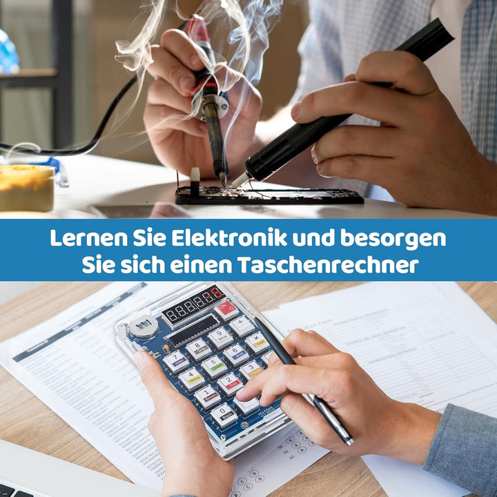 DONGKER DIY Lötübungsset, 6 Ziffern Lötprojekt Kit, DIY Löt Bausatz kit mit Display, Elektronische K