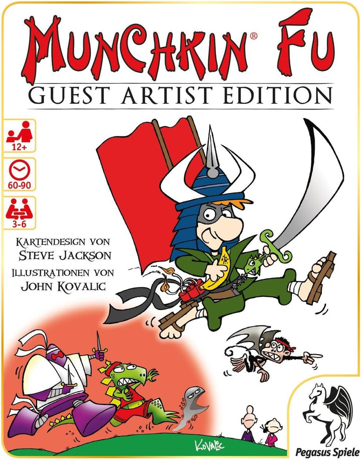 Pegasus Spiele 17233G - Munchkin Fu Guest Artist Edition, Kovalic-Version