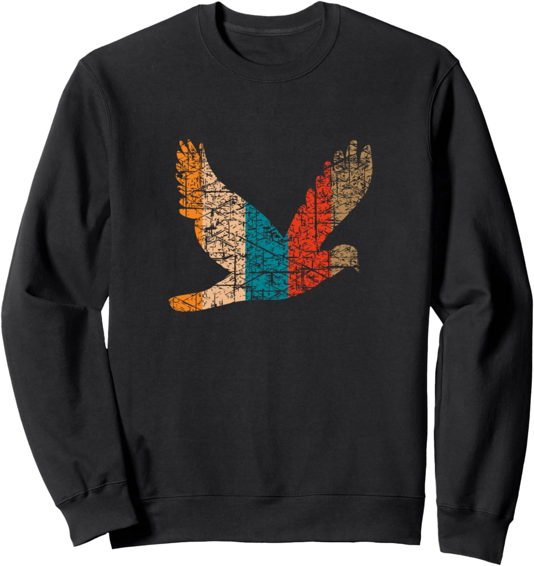 Blauweisse Taube fliegt für den Frieden Friedenstaube Sweatshirt