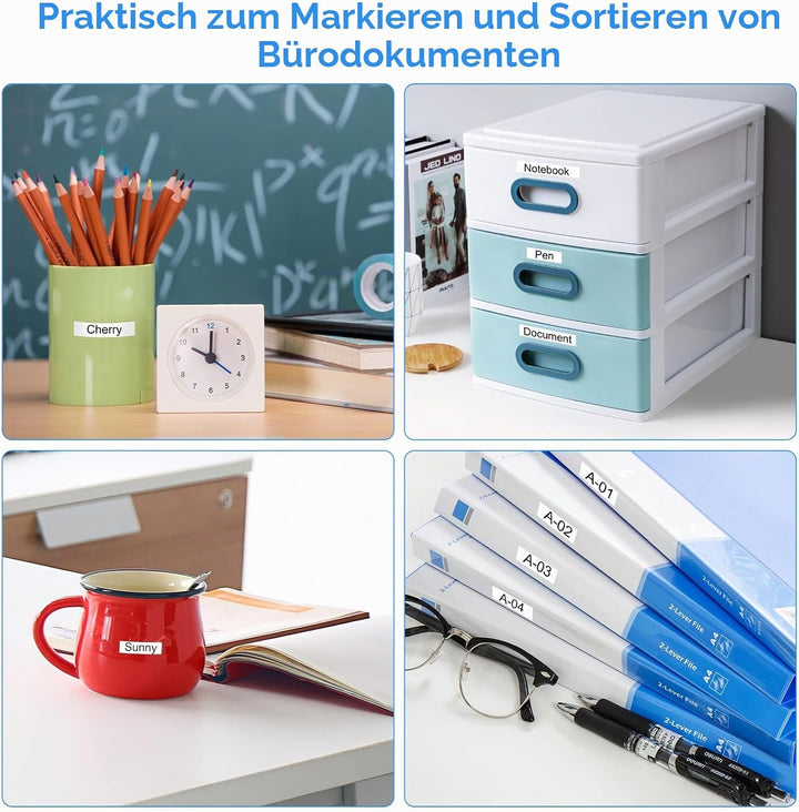 UniPlus 6x Kompatibel Tze-231 für Brother P-touch Bänder 12mm TZe231 Tz 231 Tzc231 Laminated Schrift