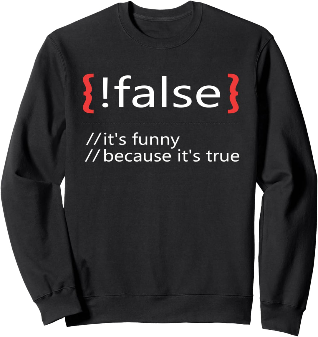 Lustig Informatik Witz Softwareentwickler und Programmierer Sweatshirt