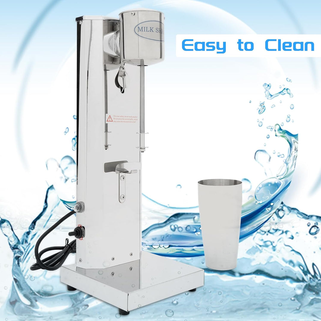 Edelstahl-Milchshaker - Getränkemixer - elektrischer Standmixer - Shaker - 650 ml Becher - 180 W, fü