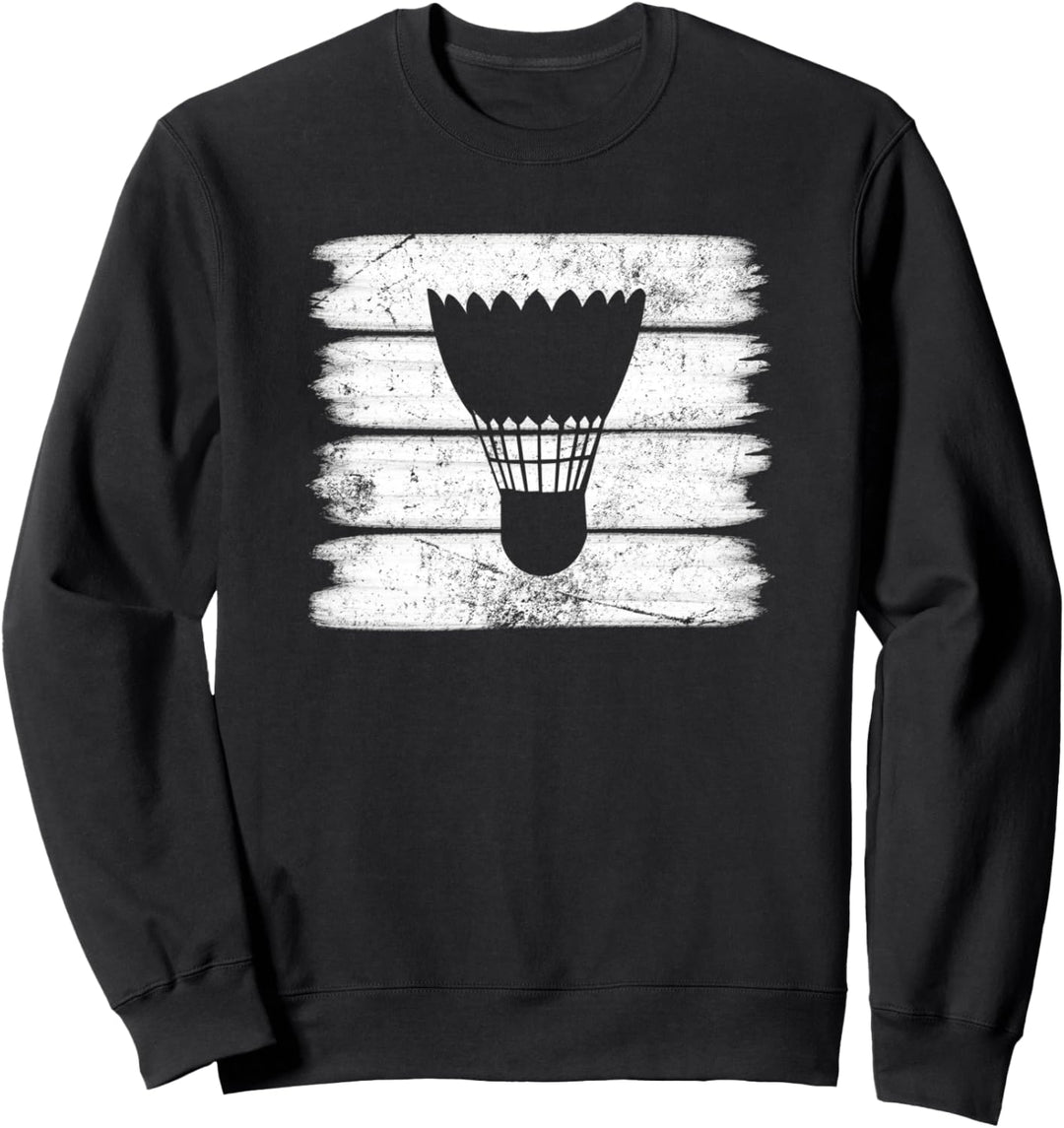 Streifen Stilentwurf Federball Sweatshirt
