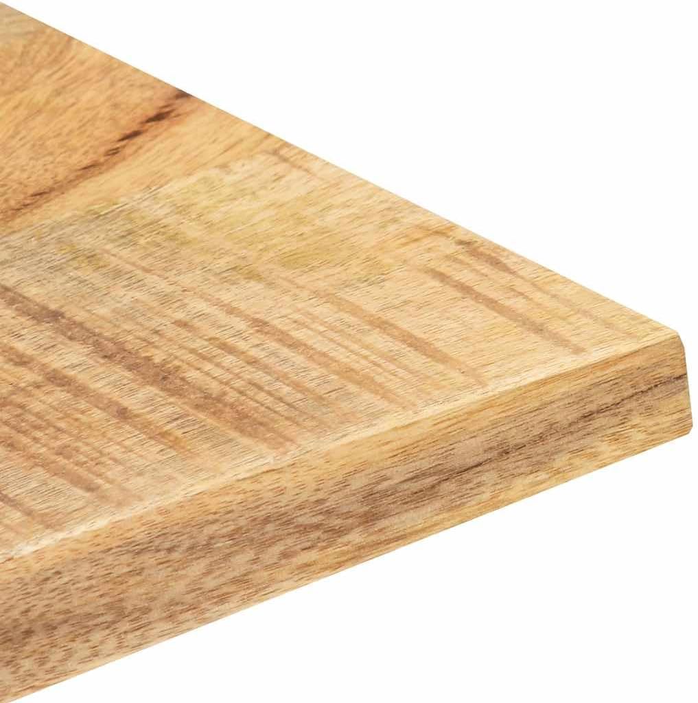 vidaXL Mangoholz Massiv Tischplatte Massivholzplatte Holzplatte Ersatztischplatte Holz Platte für Es