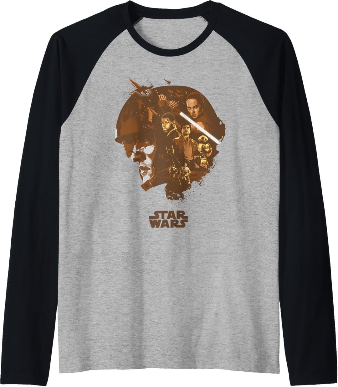 Star Wars Poe Head Fill Raglan