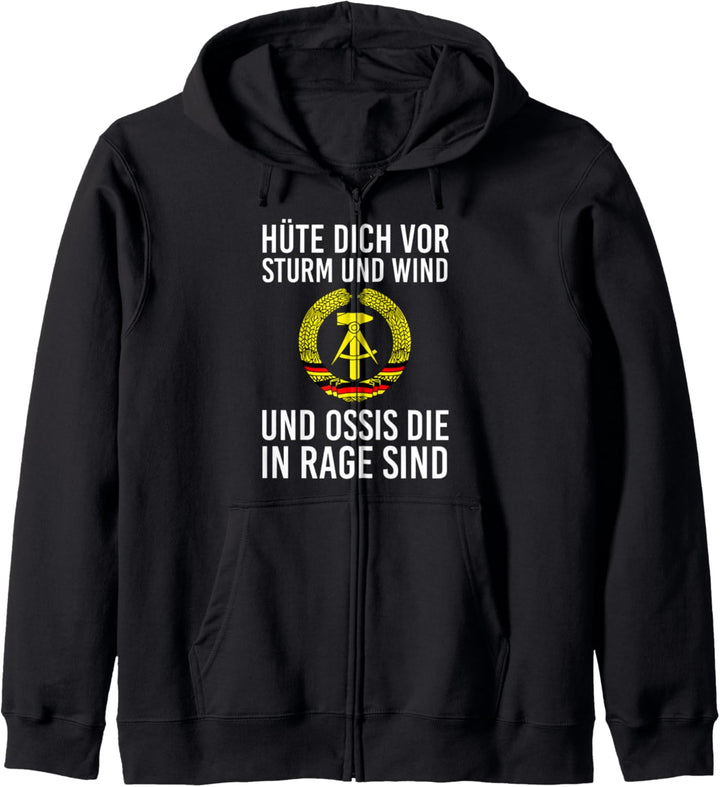 Kult hüte dich vor sturm und wind und ossis die in rage sind Kapuzenjacke