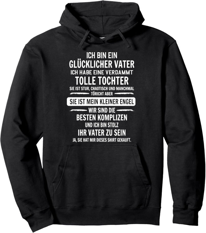 Lustig Bester Dad der Welt Ich bin ein glücklicher Vater Pullover Hoodie