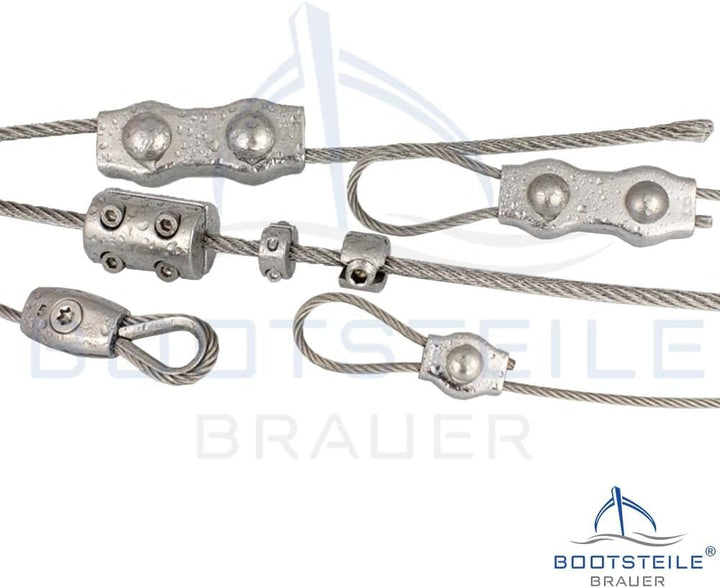 50 Meter Edelstahl - Drahtseil 7x19 weich D= 4 mm - Edelstahl A4 Edelstahlseil Stahlseil I BOOTSTEIL