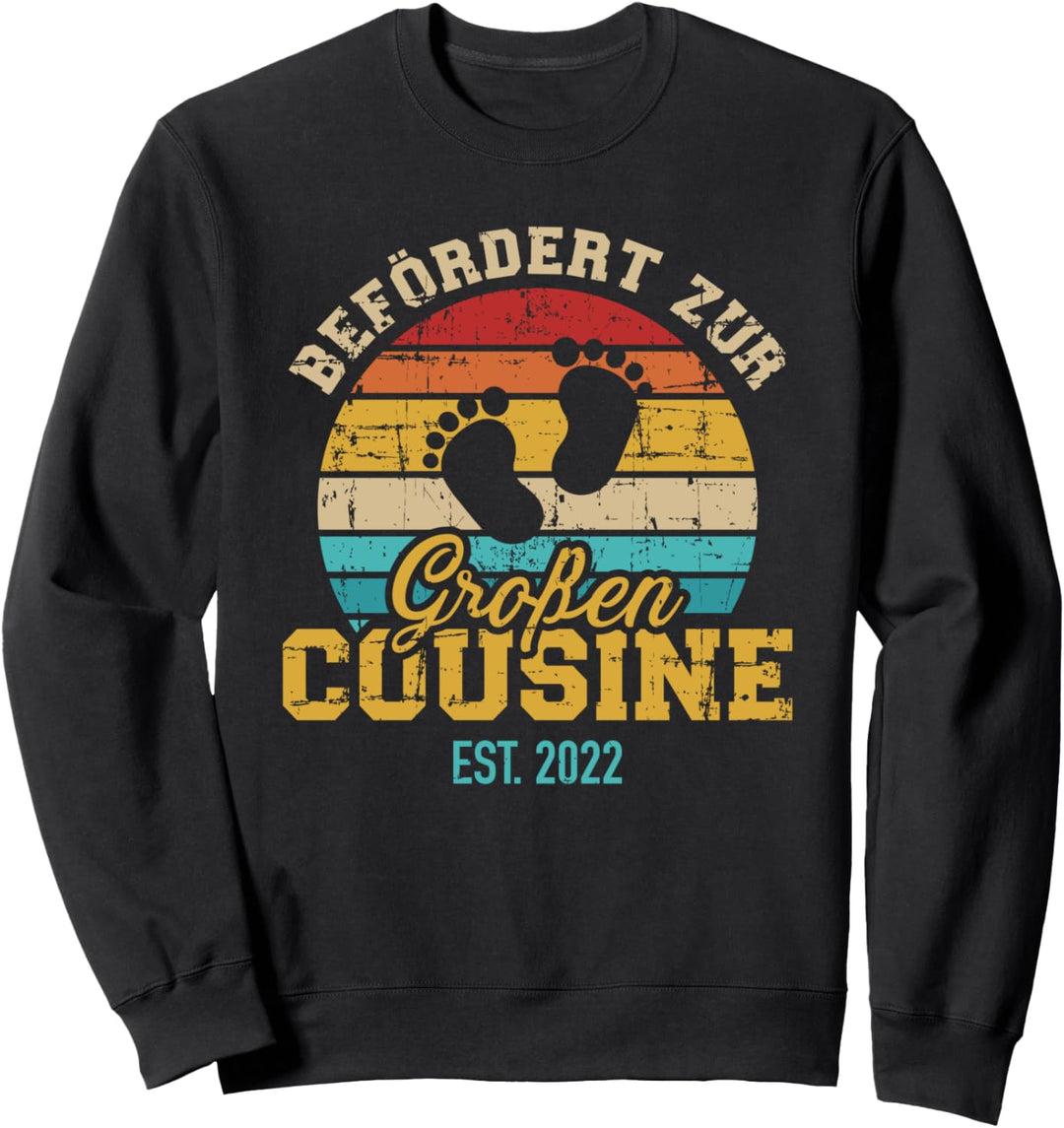 Befördert zur grossen Cousine 2022 vintage retro Sweatshirt