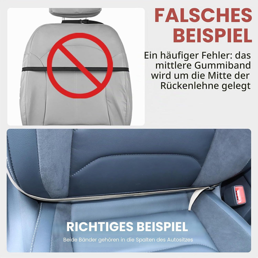 Viaviat Autositz-Schutz, grosse Trittmatte, 2 Stück, langlebig, wasserabweisend, Autositz-Rückenbezü