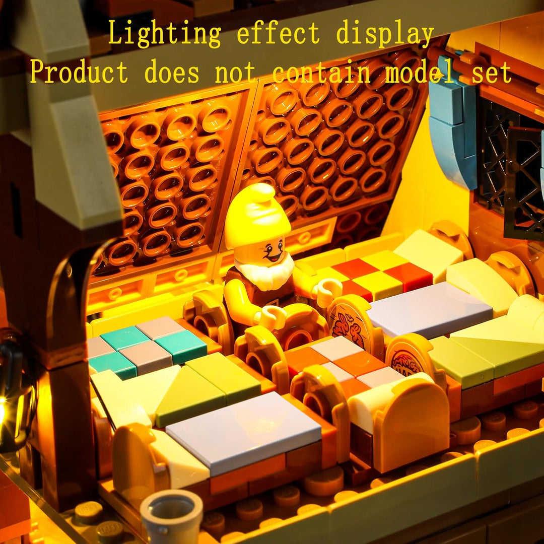 GEAMENT LED Licht-Set Kompatibel mit Lego 43242 Die Hütte von Schneewittchen und den Sieben Zwergen