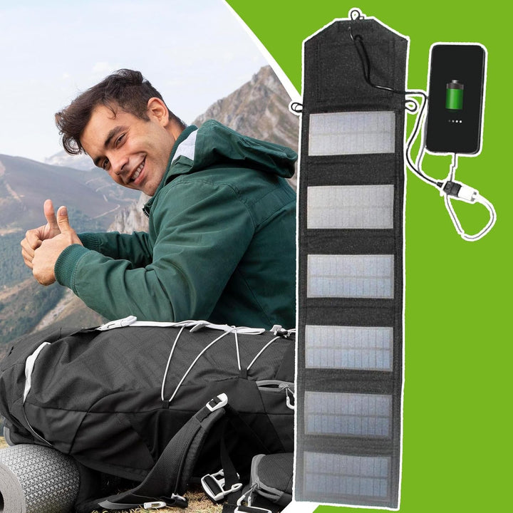 Camping Solarpanel,72W Solarpanel Ladegerät - Wasserdicht Leichtes System Mit Controller Laden Für A