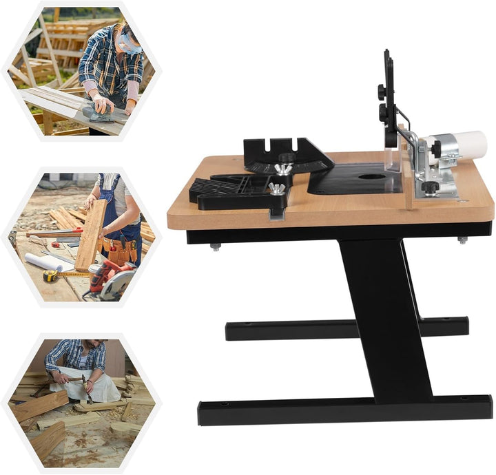 Router Tisch für Holzbearbeitung MDF Frästisch für DIY Möbelbau 43x40cm mit Staubabsaugung und hoher