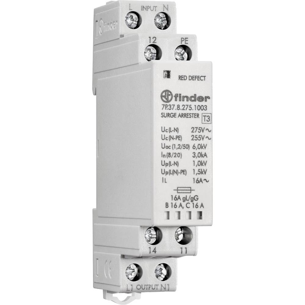 Finder 7P3782751003 Überspannungsschutzgerät, modular, Typ 3, Varistor/Funkenstrecke