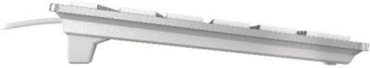 CHERRY KC6000 Slim for MAC - Corded Keyboard - USB - Silver (US-International), KC 6000 SLIM weiss-s