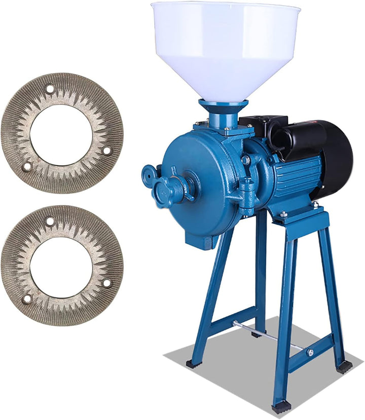 OUKANING 2x Ersatz-Schleifscheiben für Getreidemühle, 8mm Premium-Gussstahl, Korrosionsbeständig, 77