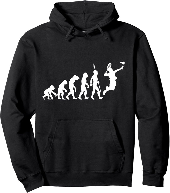 Badminton Evolution Federball Fun Sport Spieler Mannschaft Pullover Hoodie