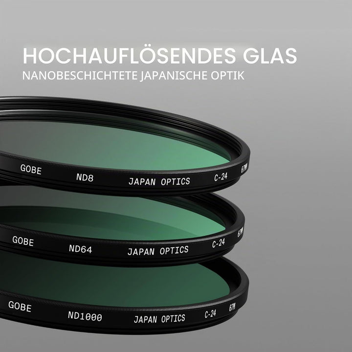 Gobe 46 mm Graufilter ND8, ND64, ND1000 - ND Filter Kit(2Peak) 46mm, 46mm