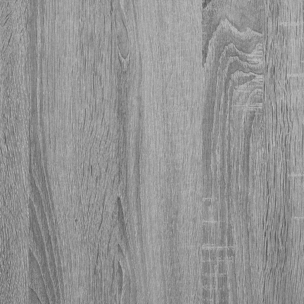 vidaXL CD-Wandregal Grau Sonoma 100x18x18 cm Holzwerkstoff, Grau Sonoma