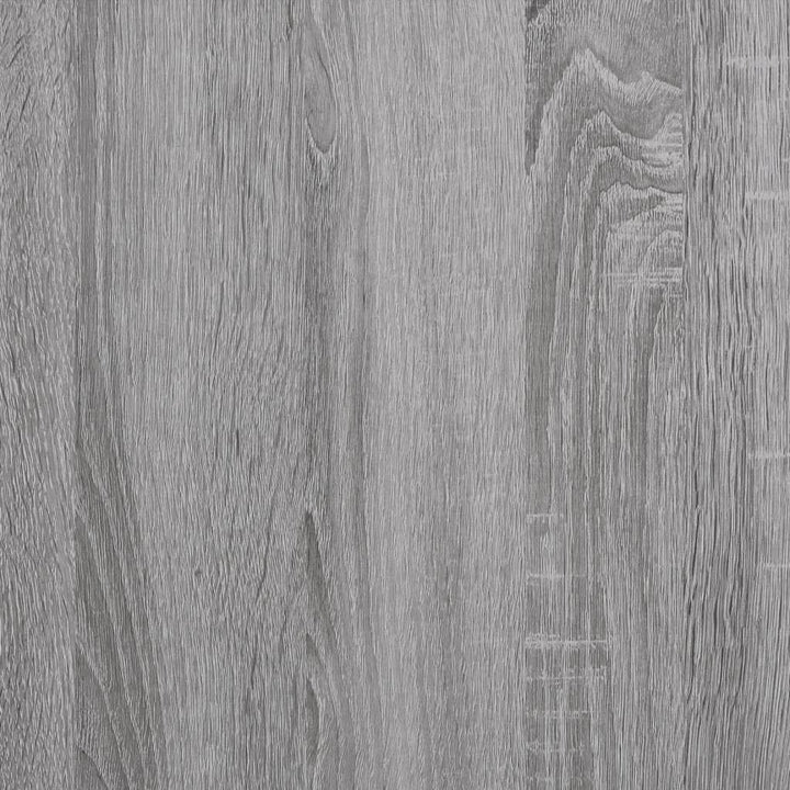 vidaXL CD-Wandregal Grau Sonoma 100x18x18 cm Holzwerkstoff, Grau Sonoma