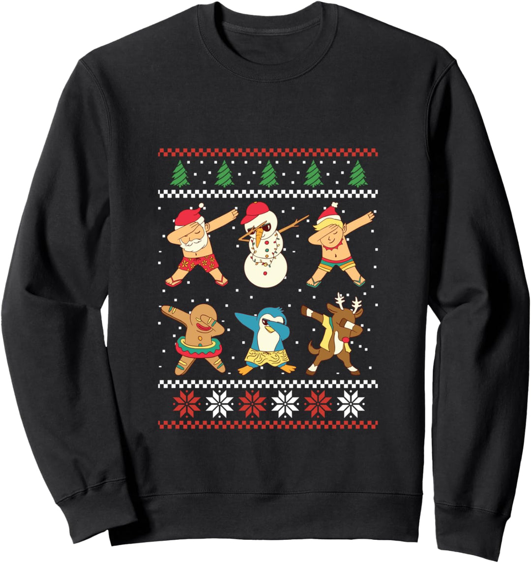 Weihnachten Dabbing Dance Weihnachten Dab Dance Santa Sweatshirt