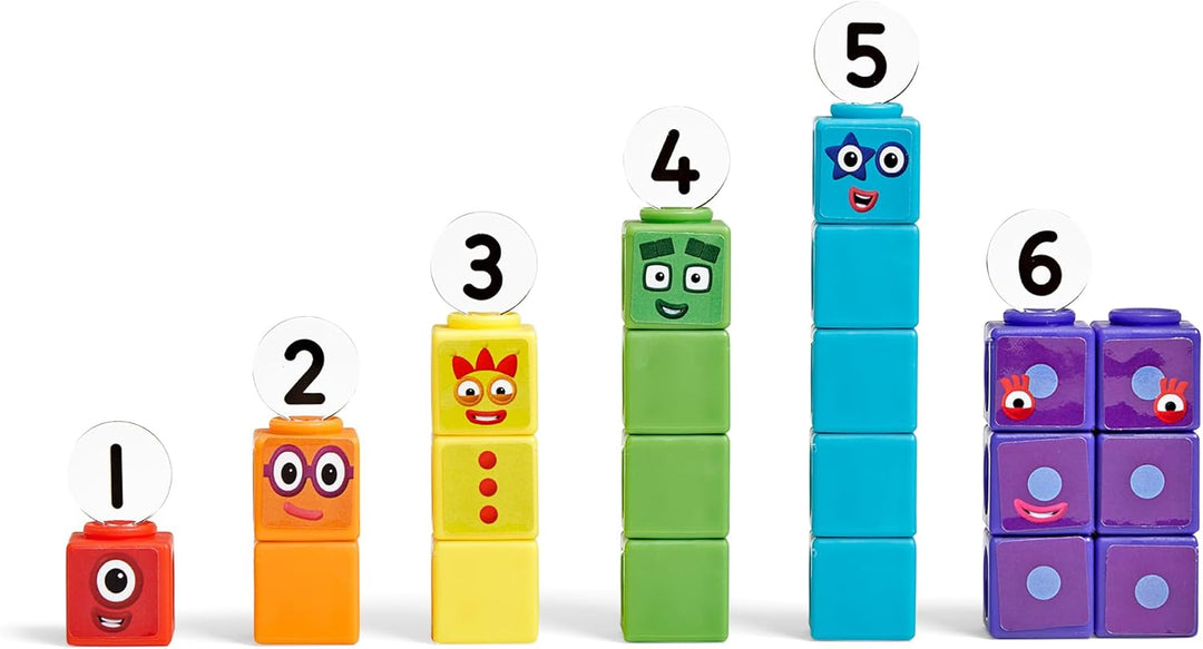 Learning Resources MathLink Würfelset Numberblocks Bauernhof mit Schafen, Alter 3 4 5 6, CBeebies Sp