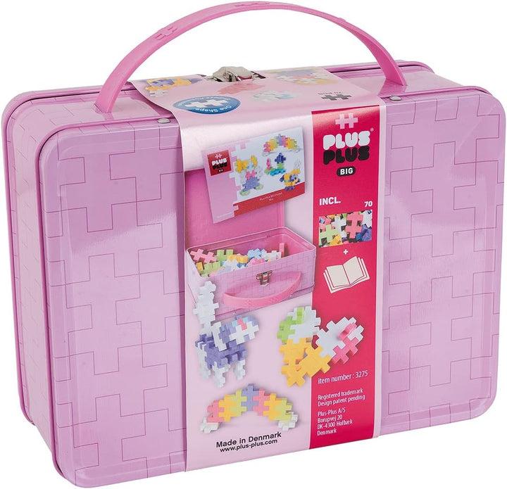 Plus-Plus 9603275 Animals Geniales Konstruktionsspielzeug, Big Box Pastel, Bausteine-Set in praktisc