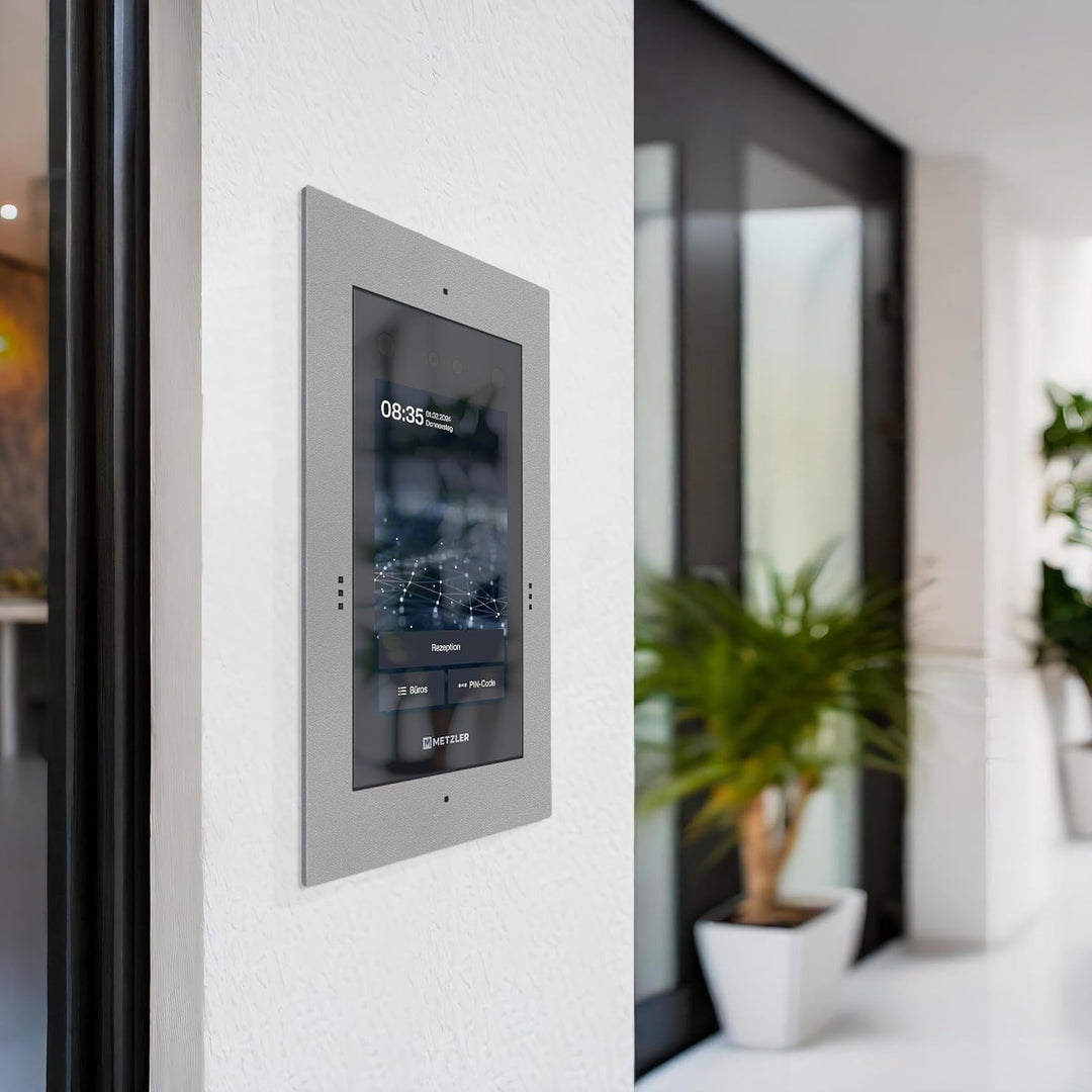 Metzler Türsprechanlage mit Kamera & Gesichtserkennung - Anschluss LAN + 12V DC - 1-500 Parteien - V