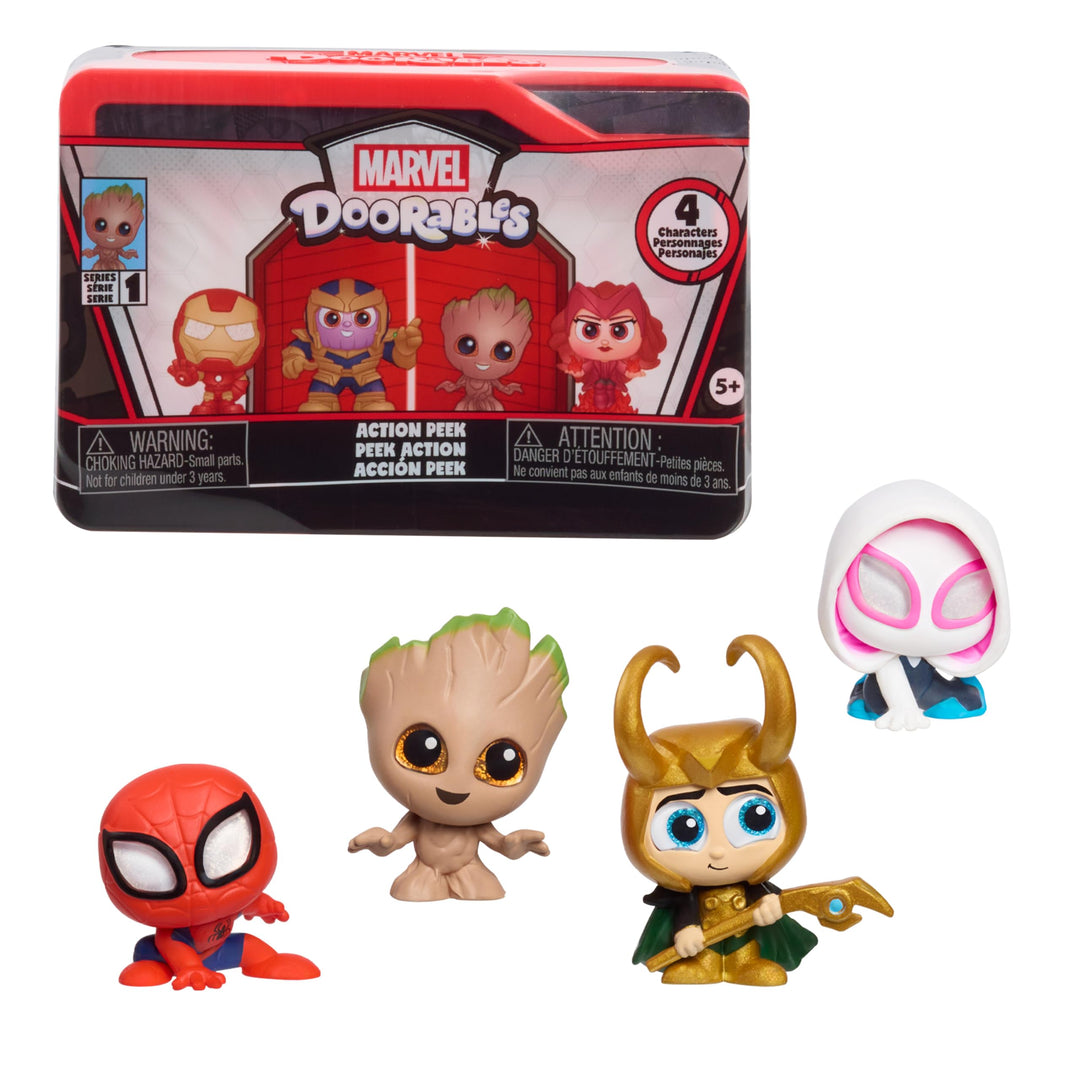 Just Play Marvel™ Doorables Action Peek, 3,8 cm grosse Sammelfiguren, inspiriert von Guardians of Th