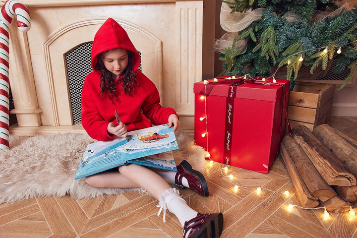 Arshiner Mädchen Kapuzenpullover Warm Fleece Kinder Hoodie Winter Pullover mit Tasche Sweatshirt für