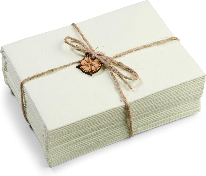 Wanderings Green Handmade Envelope - 13,3X18,4 cm - Packet Of 25-250gsm - For Announcements, Wedding