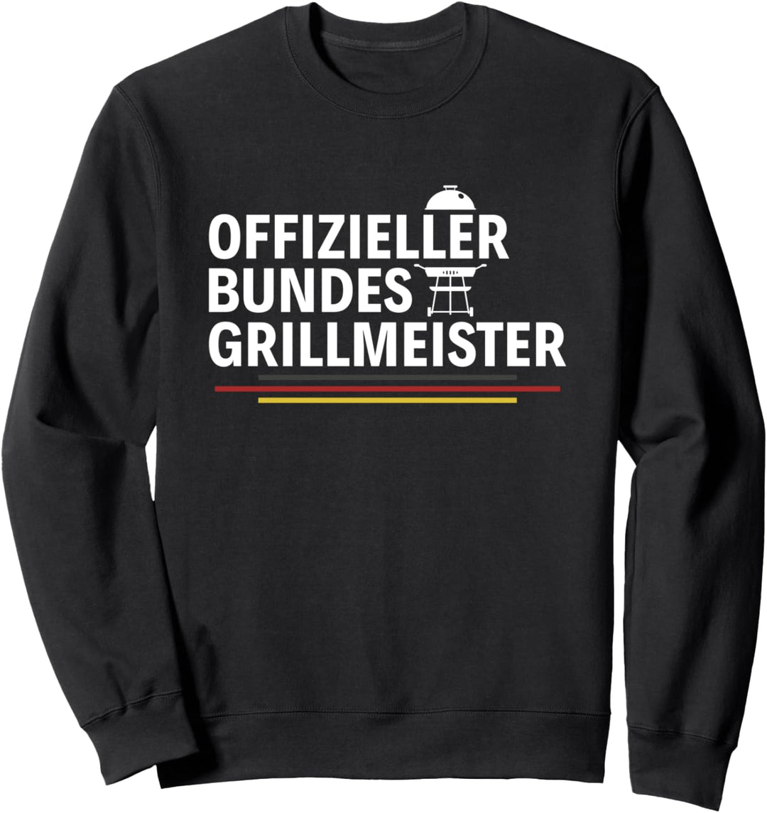Lustiges Anti Veganer Grillen Offizieller Bundesgrillmeister Sweatshirt