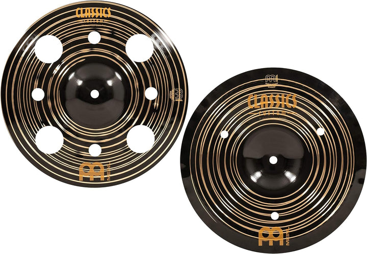 Meinl Cymbals Classics Custom Dark Trash Stack 12 Zoll (Video) Schlagzeug Becken (30,48cm) B12 Bronz