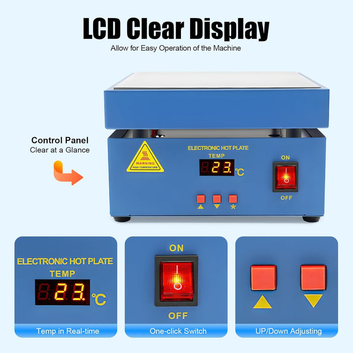 PCB Heizstation 800W Digital LCD Elektrische Heizplatte Vorwärmstation, Lötstation Heizplatte, Löt-H